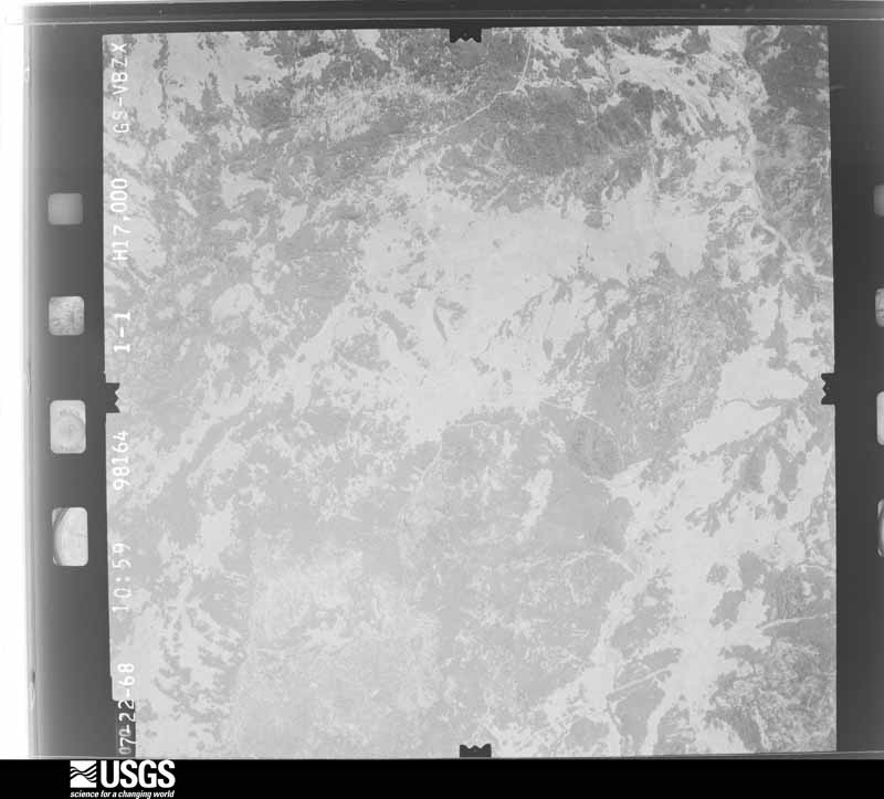U.S. Geological Survey aerial photograph, 1968-08-30, scale 1:34000