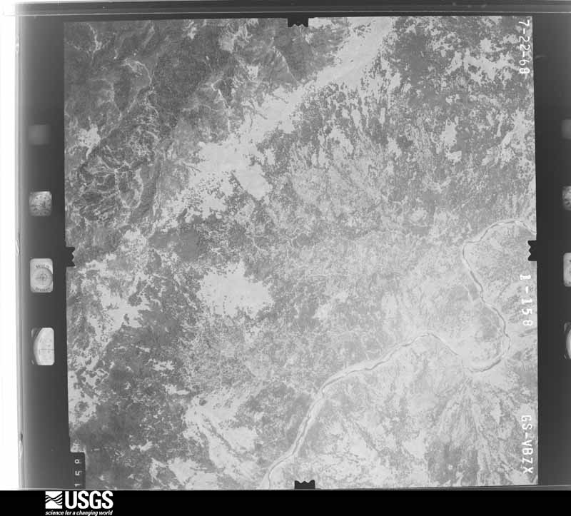 U.S. Geological Survey aerial photograph, 1968-08-30, scale 1:34000