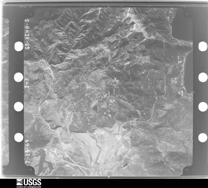 U.S. Geological Survey aerial photograph, 1969-07-15, scale 1:80000