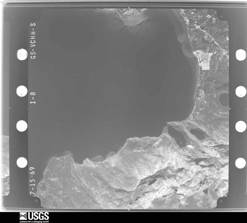 U.S. Geological Survey aerial photograph, 1969-07-15, scale 1:80000