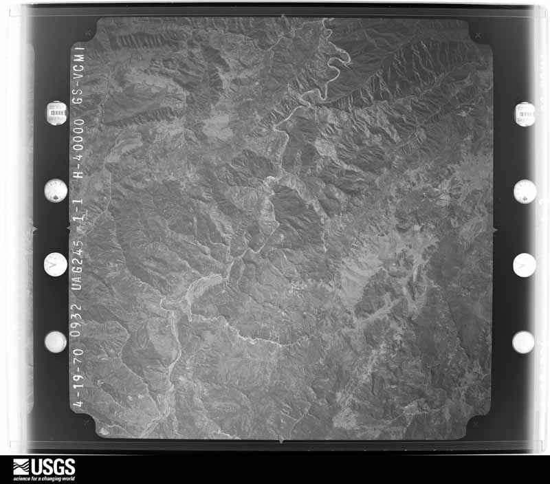 U.S. Geological Survey aerial photograph, 1970-04-19, scale 1:80000