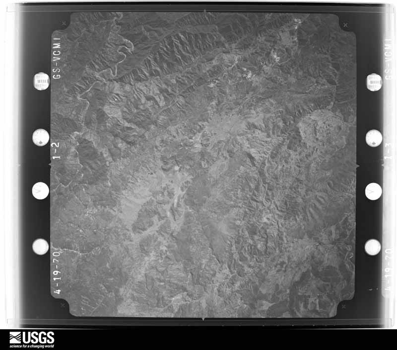 U.S. Geological Survey aerial photograph, 1970-04-19, scale 1:80000