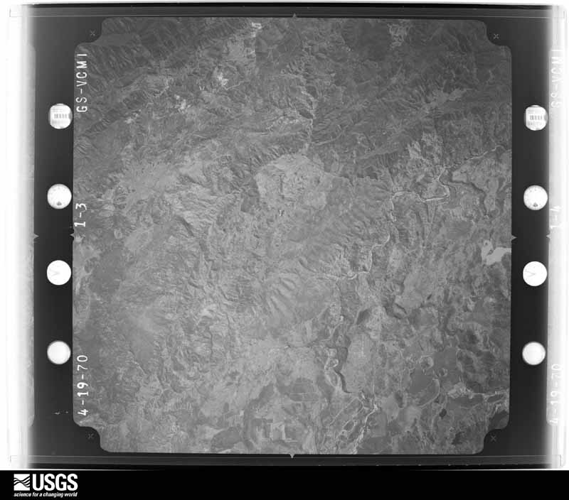 U.S. Geological Survey aerial photograph, 1970-04-19, scale 1:80000