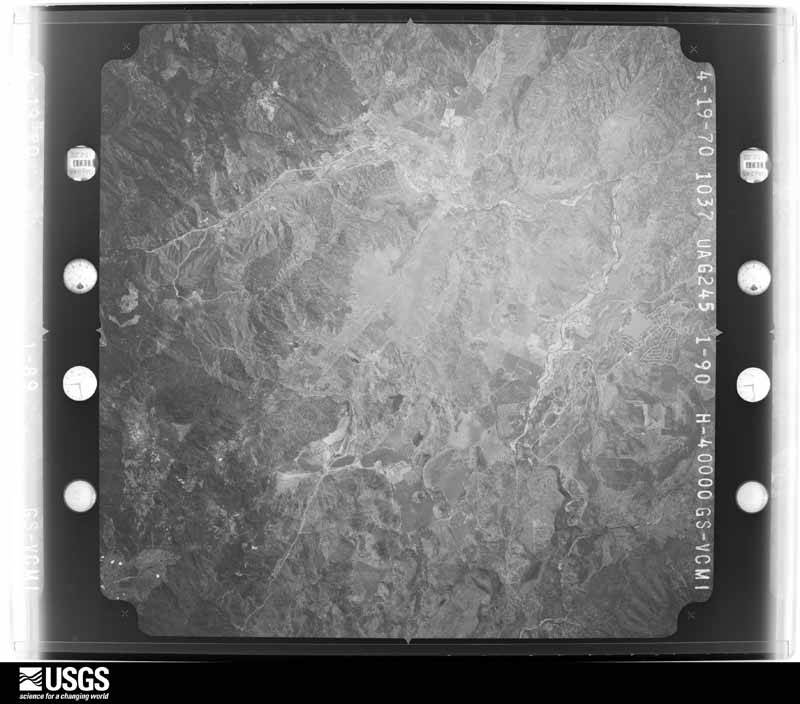 U.S. Geological Survey aerial photograph, 1970-04-19, scale 1:80000