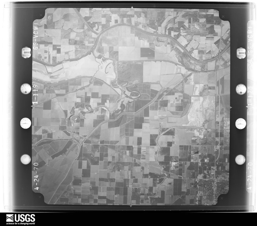U.S. Geological Survey aerial photograph, 1970-04-24, scale 1:80000