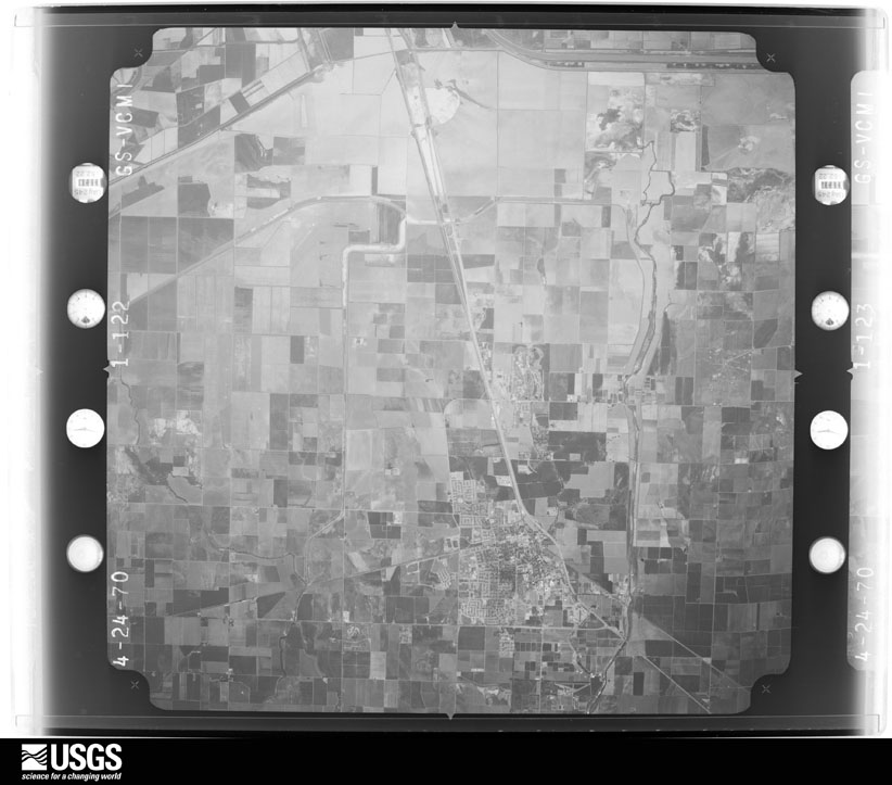 U.S. Geological Survey aerial photograph, 1970-04-24, scale 1:80000