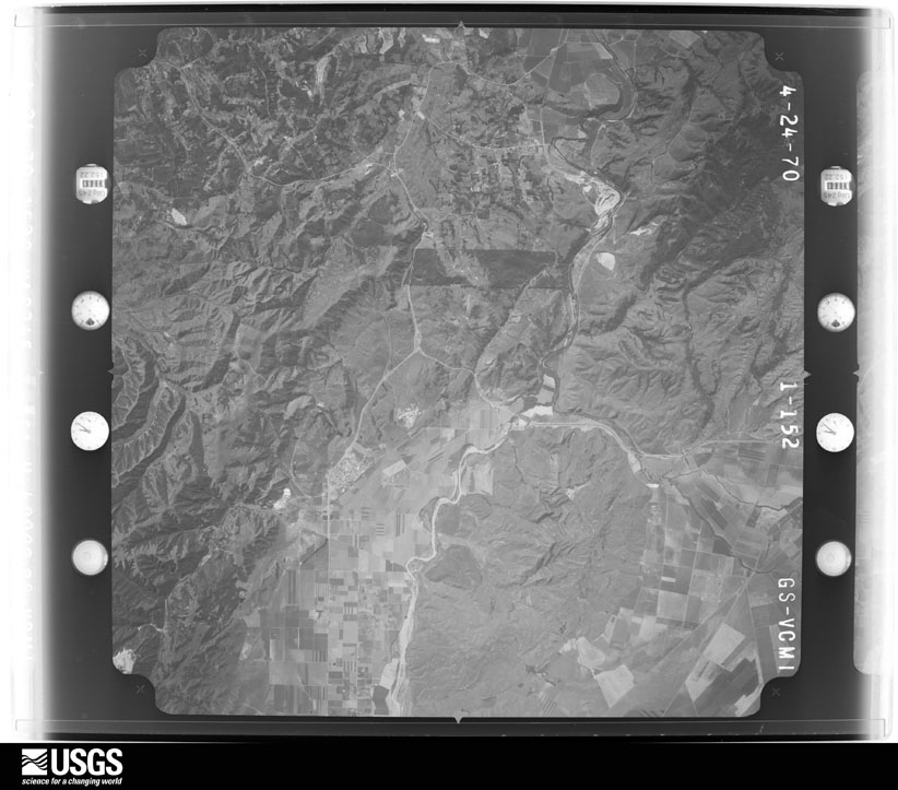 U.S. Geological Survey aerial photograph, 1970-04-24, scale 1:80000