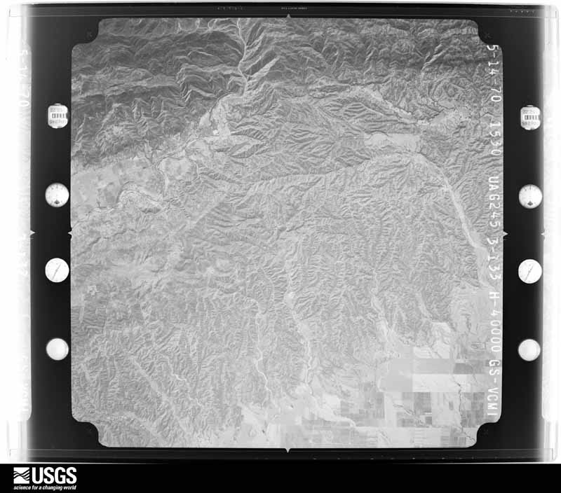 U.S. Geological Survey aerial photograph, 1970-05-14, scale 1:80000