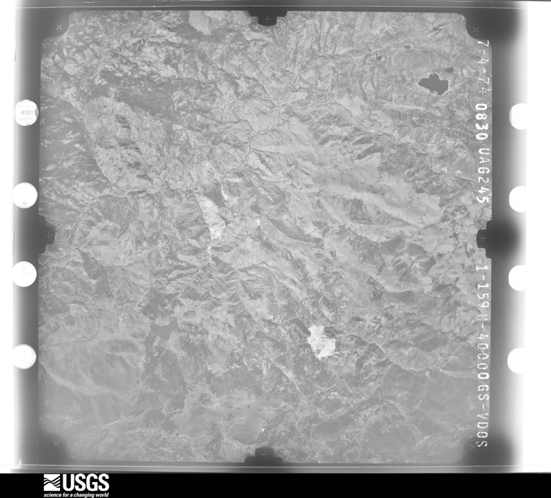 U.S. Geological Survey aerial photograph, 1974-07-04, scale 1:80000