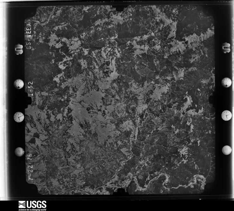 U.S. Geological Survey aerial photograph, 1976-07-22, scale 1:80000