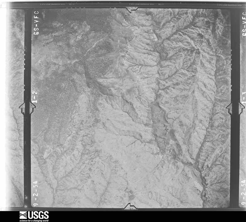 U.S. Geological Survey aerial photograph, 1954-09-02, scale 1:47200