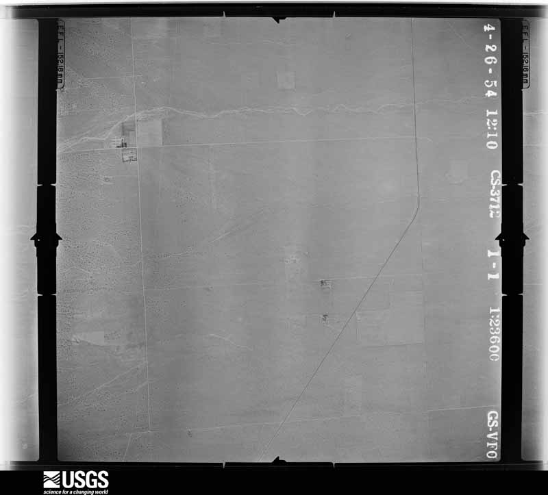 U.S. Geological Survey aerial photograph, 1954-04-26, scale 1:23600