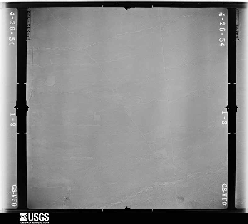 U.S. Geological Survey aerial photograph, 1954-04-26, scale 1:23600