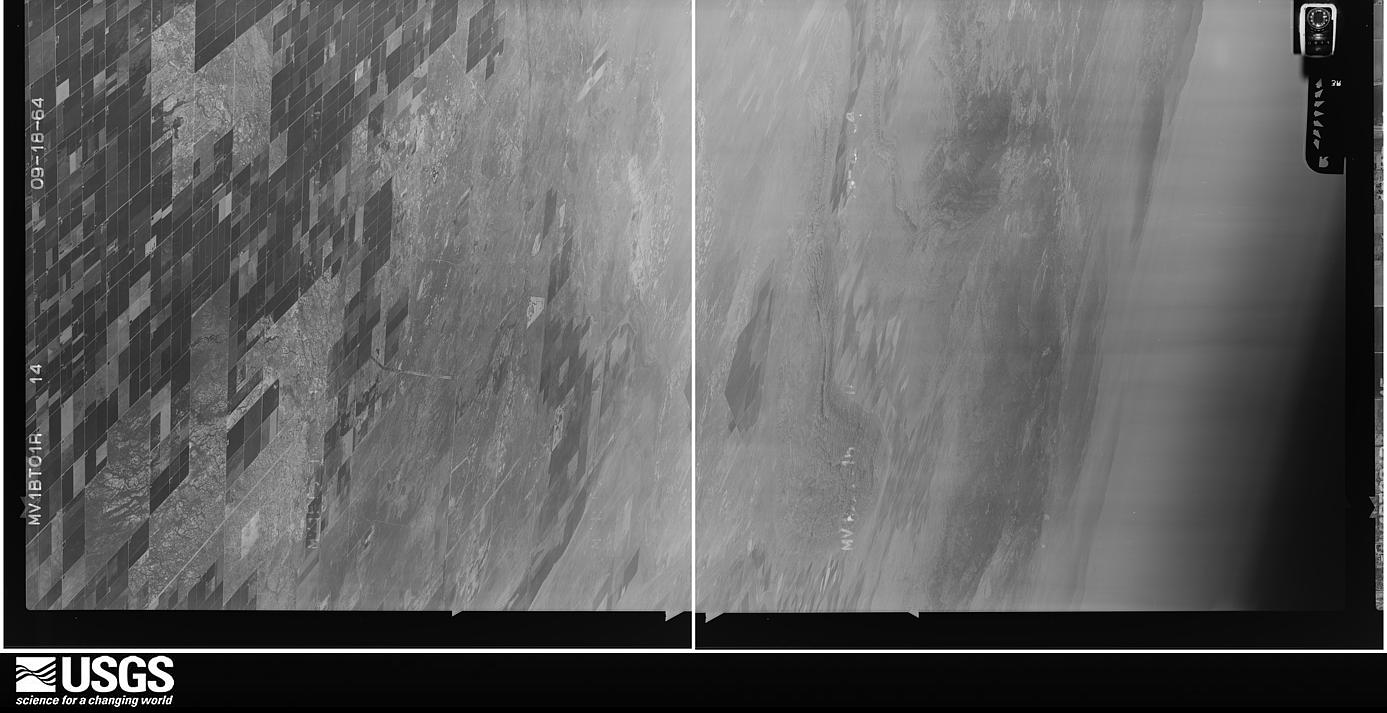 U.S. Geological Survey aerial photograph, 1964-09-18, scale 1:21660