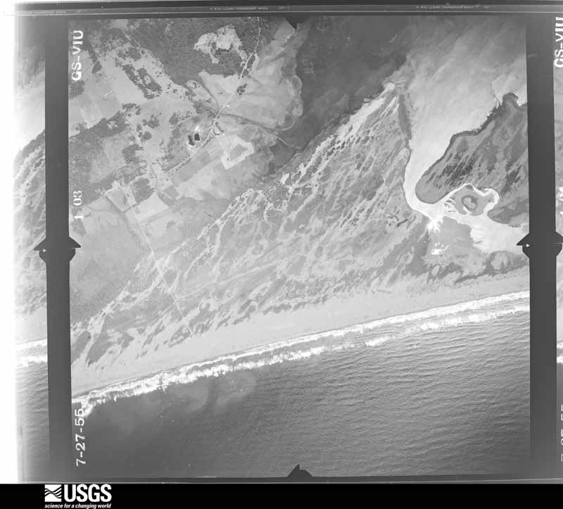 U.S. Geological Survey aerial photograph, 1955-07-27, scale 1:23600