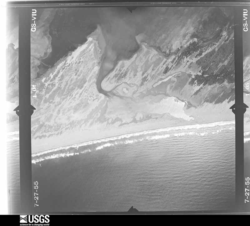 U.S. Geological Survey aerial photograph, 1955-07-27, scale 1:23600