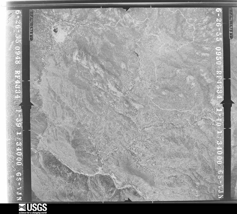U.S. Geological Survey aerial photograph, 1955-06-01, scale 1:34000