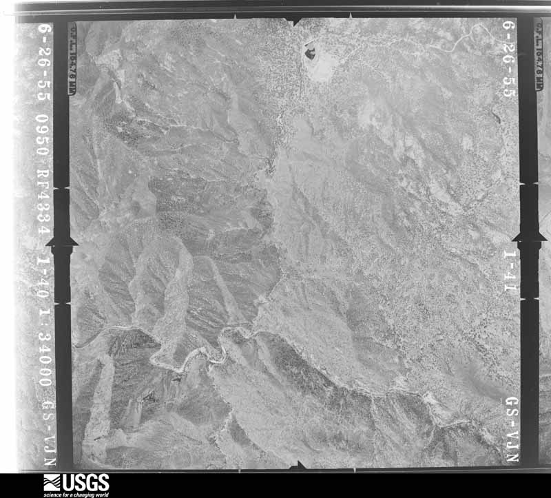U.S. Geological Survey aerial photograph, 1955-06-01, scale 1:34000