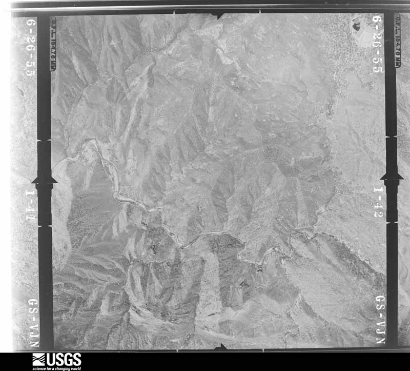 U.S. Geological Survey aerial photograph, 1955-06-01, scale 1:34000