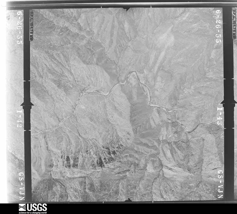 U.S. Geological Survey aerial photograph, 1955-06-01, scale 1:34000