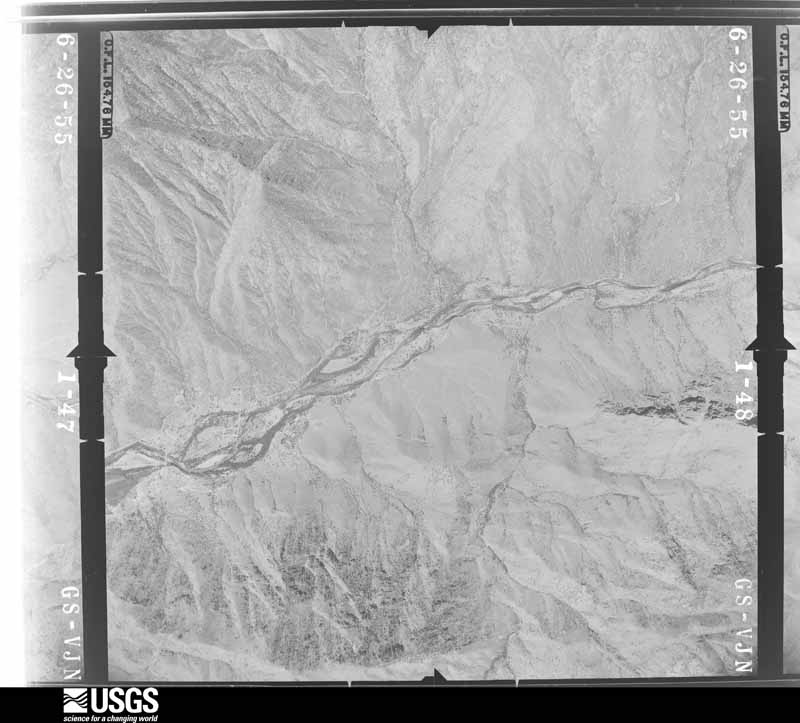 U.S. Geological Survey aerial photograph, 1955-06-01, scale 1:34000