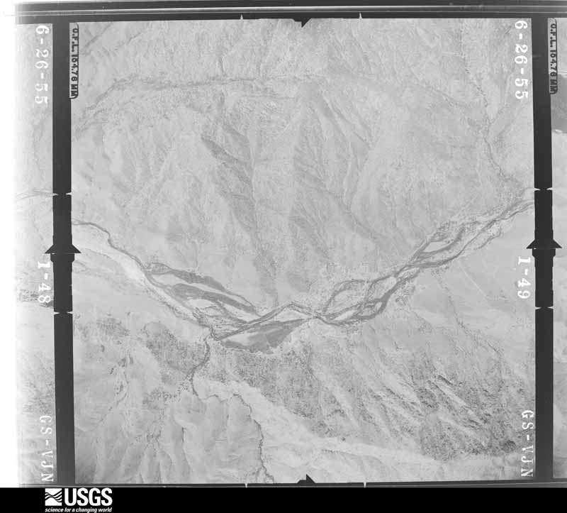 U.S. Geological Survey aerial photograph, 1955-06-01, scale 1:34000