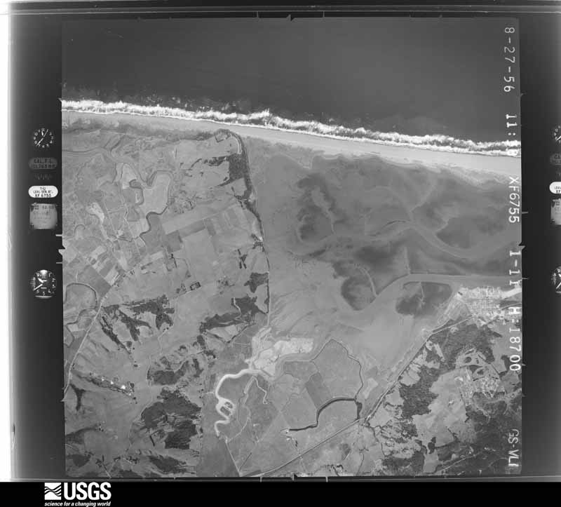U.S. Geological Survey aerial photograph, 1956-09-13, scale 1:37400