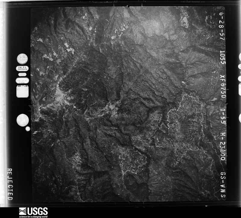 U.S. Geological Survey aerial photograph, 1957-08-03, scale 1:47000