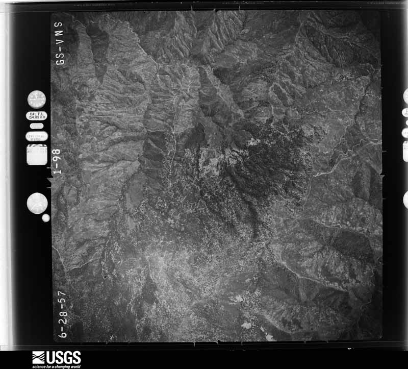 U.S. Geological Survey aerial photograph, 1957-08-03, scale 1:47000