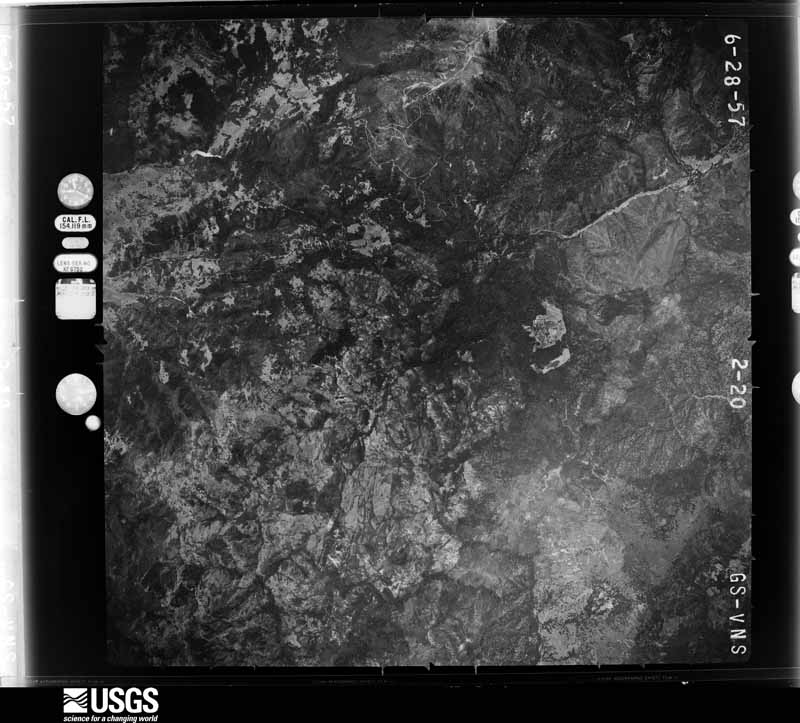 U.S. Geological Survey aerial photograph, 1957-08-03, scale 1:47000