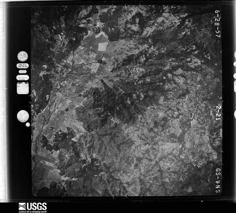 U.S. Geological Survey aerial photograph, 1957-08-03, scale 1:47000