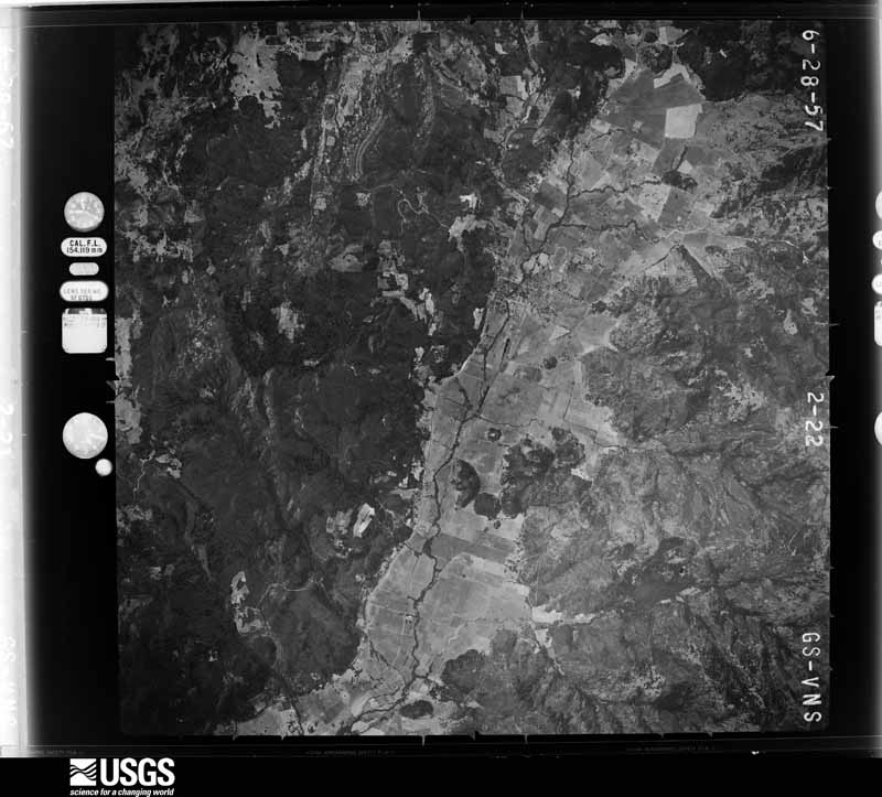 U.S. Geological Survey aerial photograph, 1957-08-03, scale 1:47000