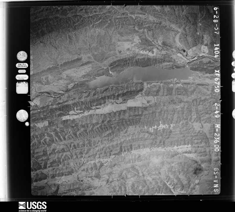 U.S. Geological Survey aerial photograph, 1957-08-03, scale 1:47000