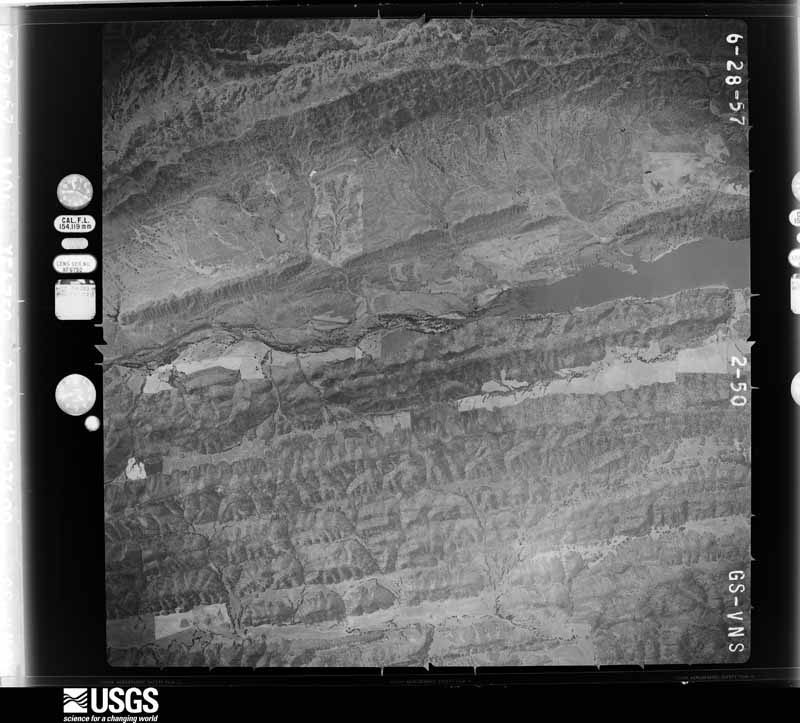 U.S. Geological Survey aerial photograph, 1957-08-03, scale 1:47000