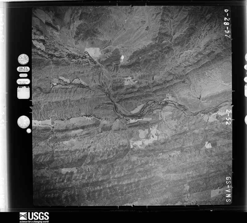 U.S. Geological Survey aerial photograph, 1957-08-03, scale 1:47000