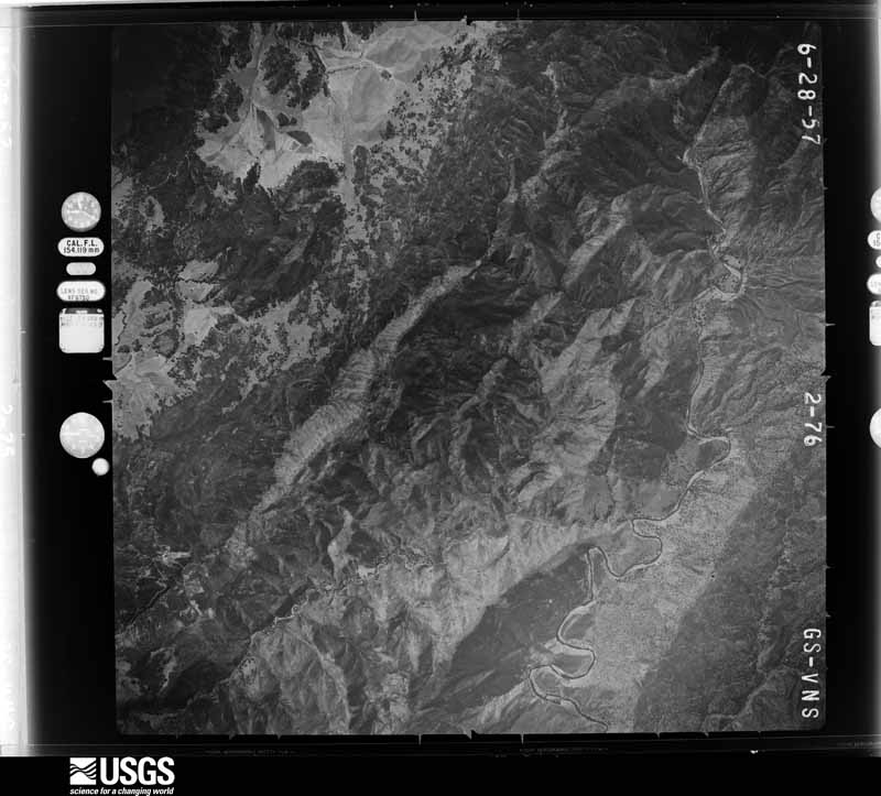 U.S. Geological Survey aerial photograph, 1957-08-03, scale 1:47000