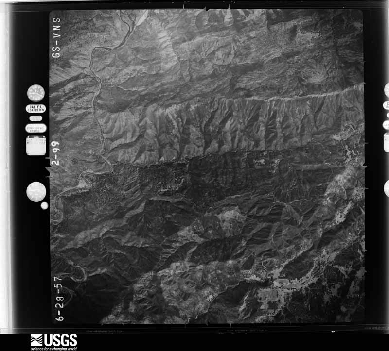 U.S. Geological Survey aerial photograph, 1957-08-03, scale 1:47000