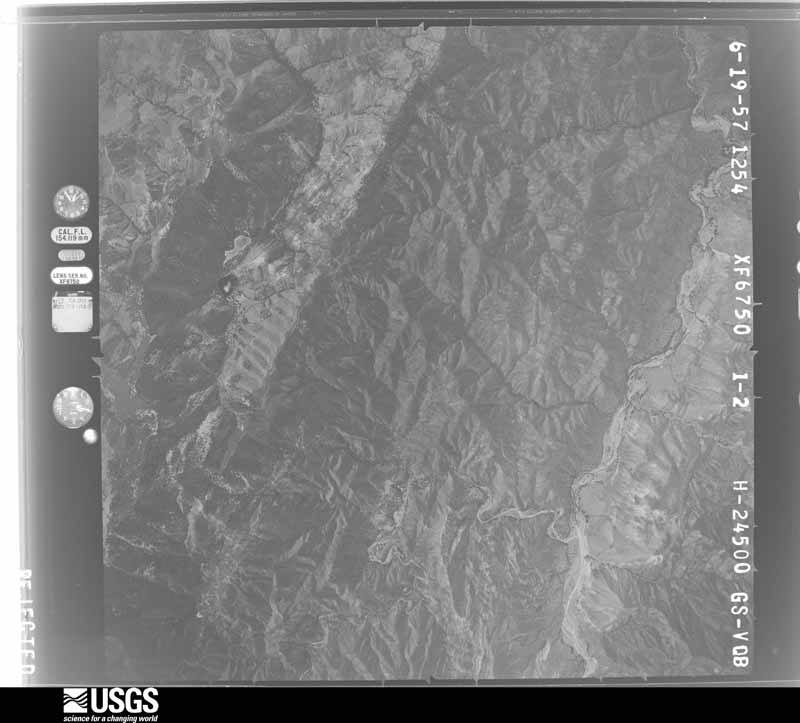 U.S. Geological Survey aerial photograph, 1957-06-01, scale 1:49000
