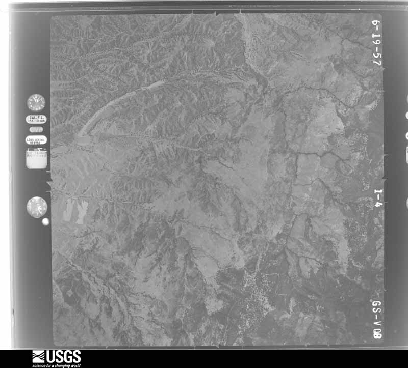 U.S. Geological Survey aerial photograph, 1957-06-01, scale 1:49000