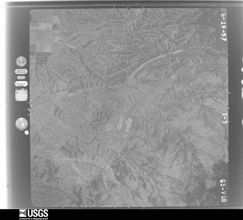 U.S. Geological Survey aerial photograph, 1957-06-01, scale 1:49000