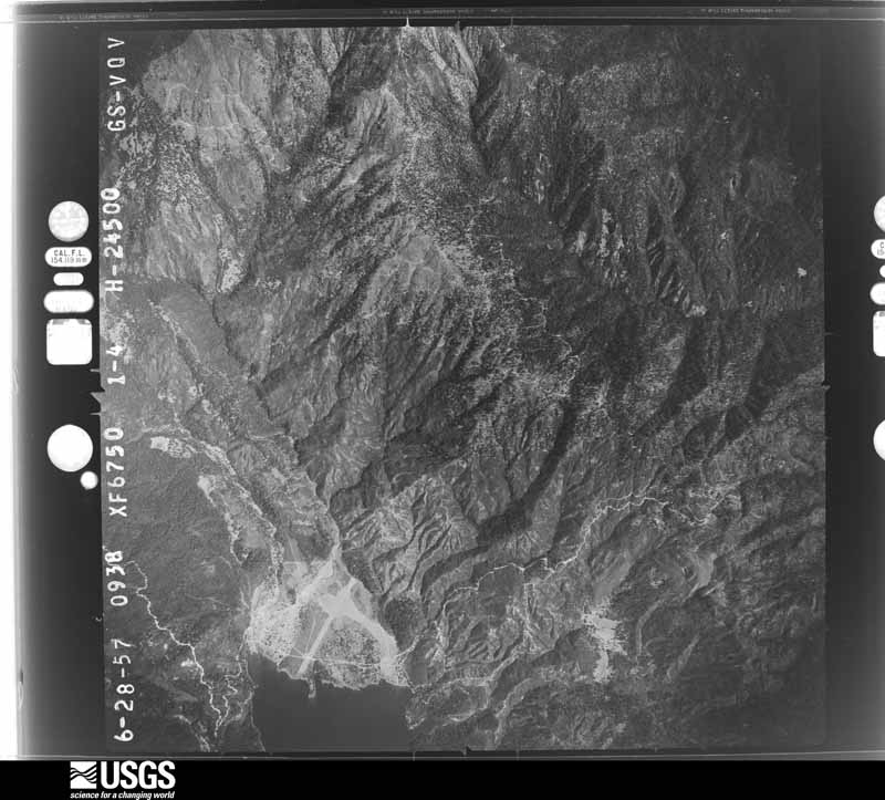 U.S. Geological Survey aerial photograph, 1957-07-04, scale 1:49000