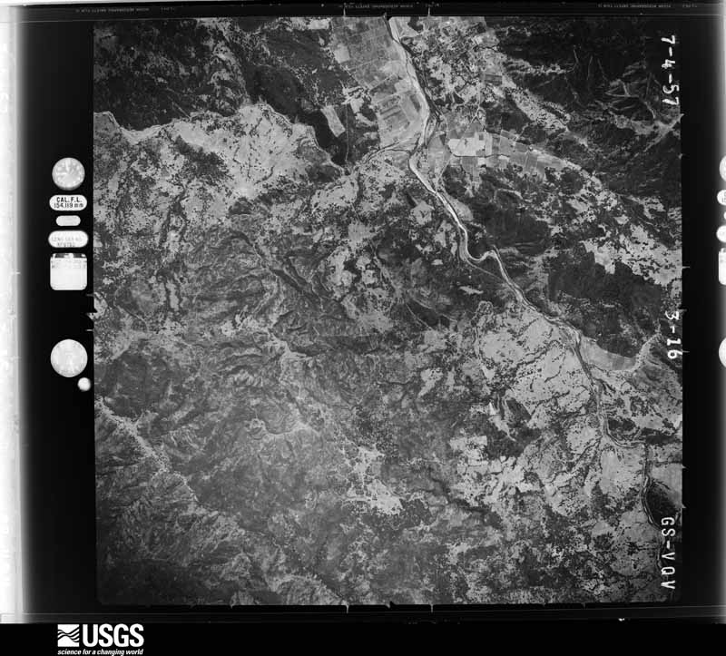 U.S. Geological Survey aerial photograph, 1957-07-04, scale 1:49000