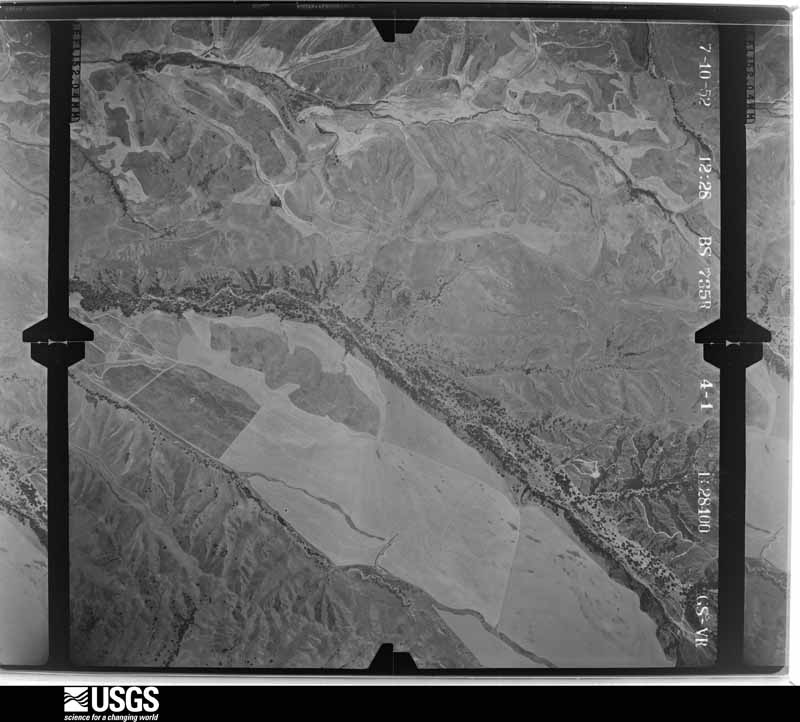 U.S. Geological Survey aerial photograph, 1952-07-10, scale 1:28400