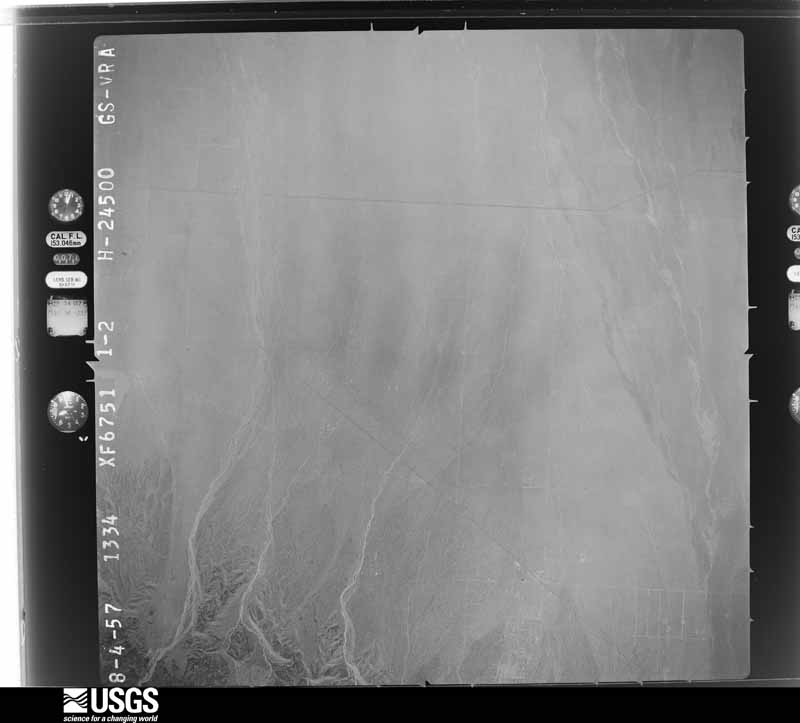 U.S. Geological Survey aerial photograph, 1957-08-04, scale 1:49000
