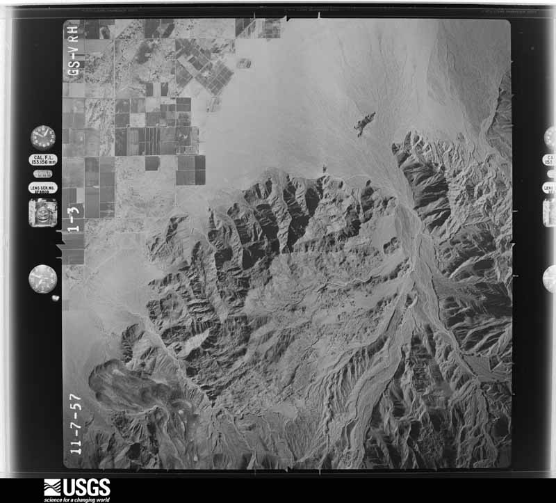 U.S. Geological Survey aerial photograph, 1957-11-07, scale 1:49000