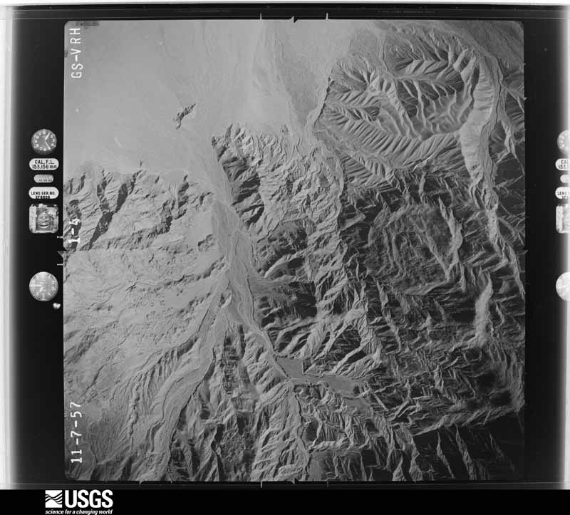 U.S. Geological Survey aerial photograph, 1957-11-07, scale 1:49000
