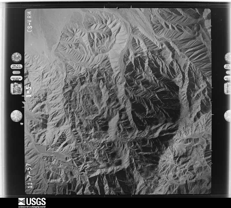 U.S. Geological Survey aerial photograph, 1957-11-07, scale 1:49000
