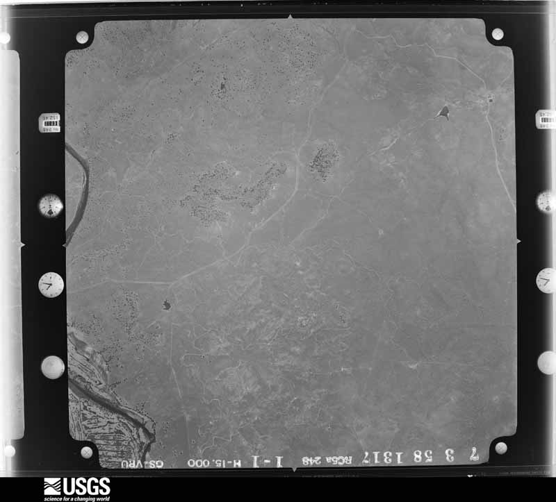 U.S. Geological Survey aerial photograph, 1958-07-25, scale 1:30000