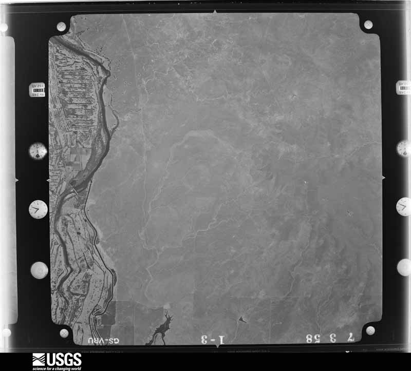 U.S. Geological Survey aerial photograph, 1958-07-25, scale 1:30000