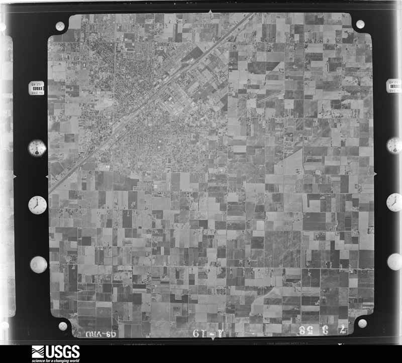 U.S. Geological Survey aerial photograph, 1958-07-25, scale 1:30000